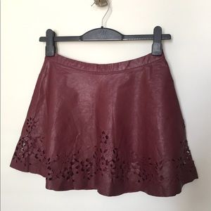 Abercrombie & fitch Leather mini skirt